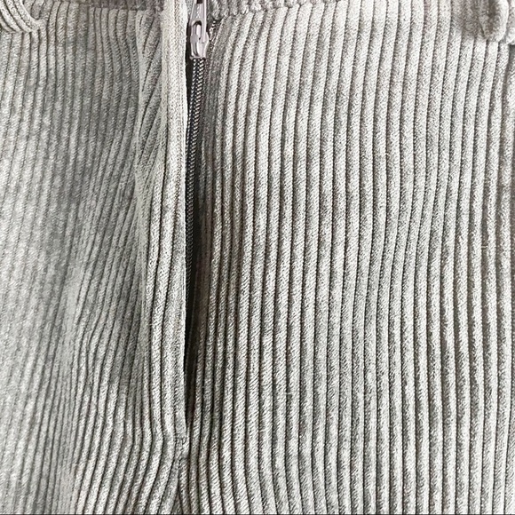 Anine Bing Jocelyn Corduroy Slit Hem Pants in Navy Blue - Picture 5 of 8